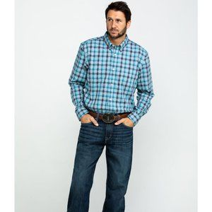 NWOT CODY JAMES Newberry plaid long sleeve western shirt